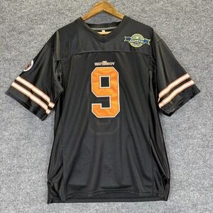Waterboy Bobby Boucher 9 Jersey Mens Medium Black Football Mud Dogs Bourbon Bowl